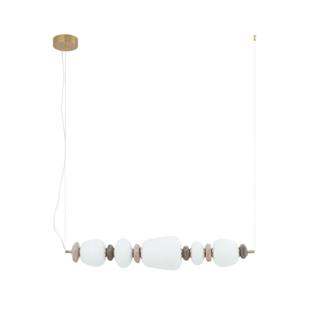 Lampadari Moderni-Selezionato da Mazzolaluce Lampadario a sospensione 96cm vetro ceramica design per sala da pranzo