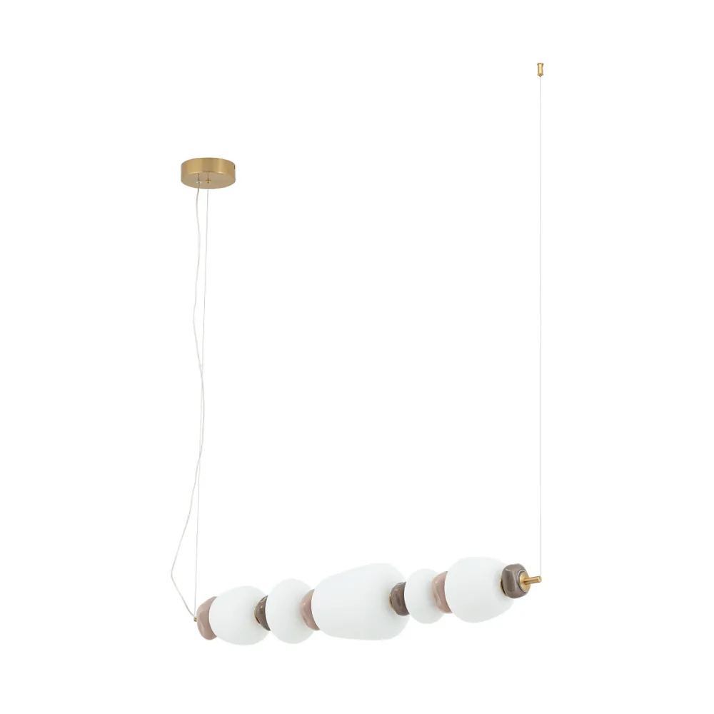 Lampadari Moderni-Selezionato da Mazzolaluce Lampadario a sospensione 96cm vetro ceramica design per sala da pranzo