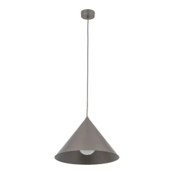 Lampade A Sospensione-Selezionato da Mazzolaluce Lampadario a sospensione cono 33 cm metallo marrone per cucina