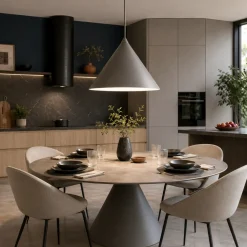 Lampade A Sospensione-Selezionato da Mazzolaluce Lampadario a sospensione cono 33 cm metallo marrone per cucina