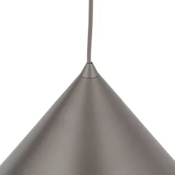 Lampade A Sospensione-Selezionato da Mazzolaluce Lampadario a sospensione cono 33 cm metallo marrone per cucina