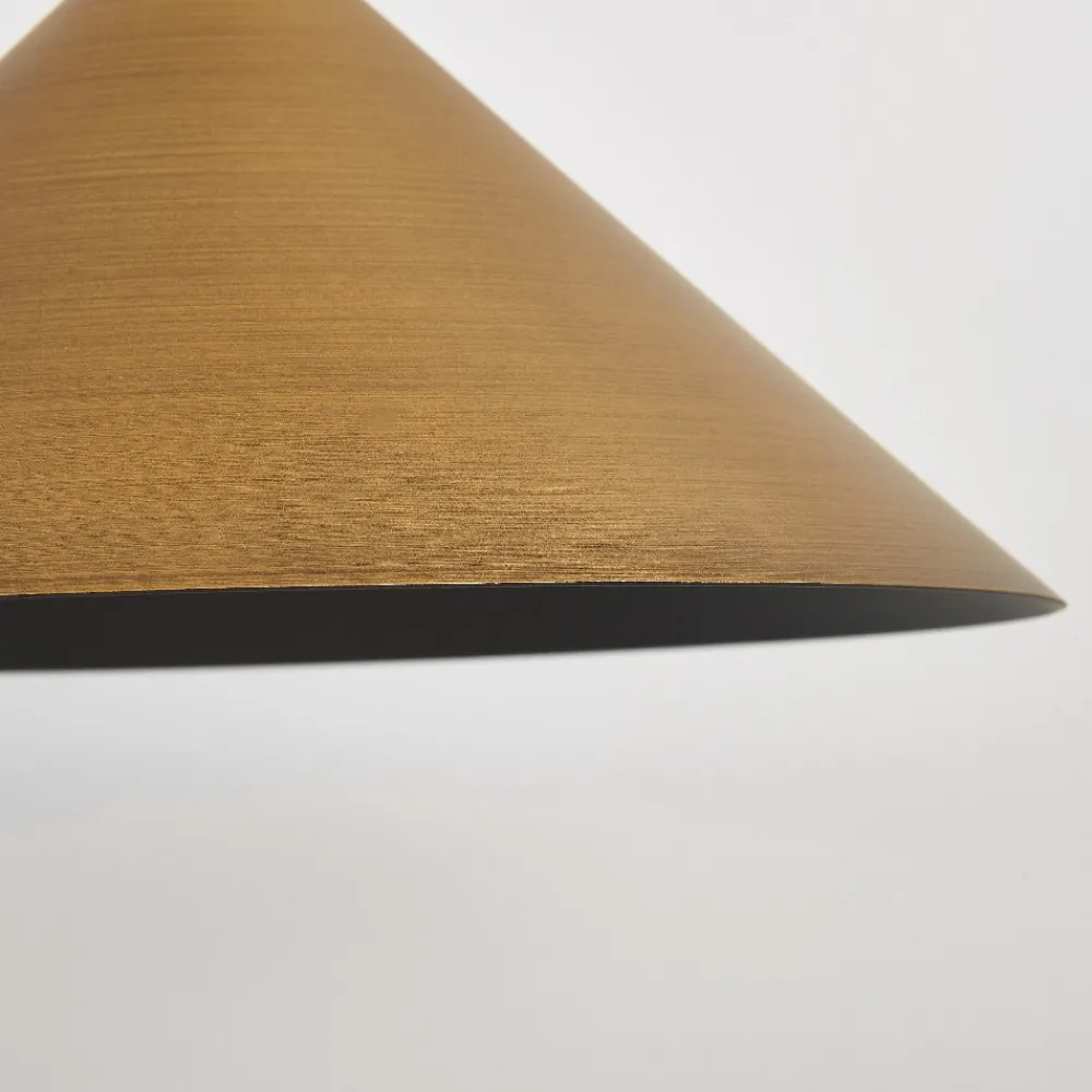 Lampade A Sospensione-Selezionato da Mazzolaluce Lampadario a sospensione cono alluminio colore cuoio led dimmerabile