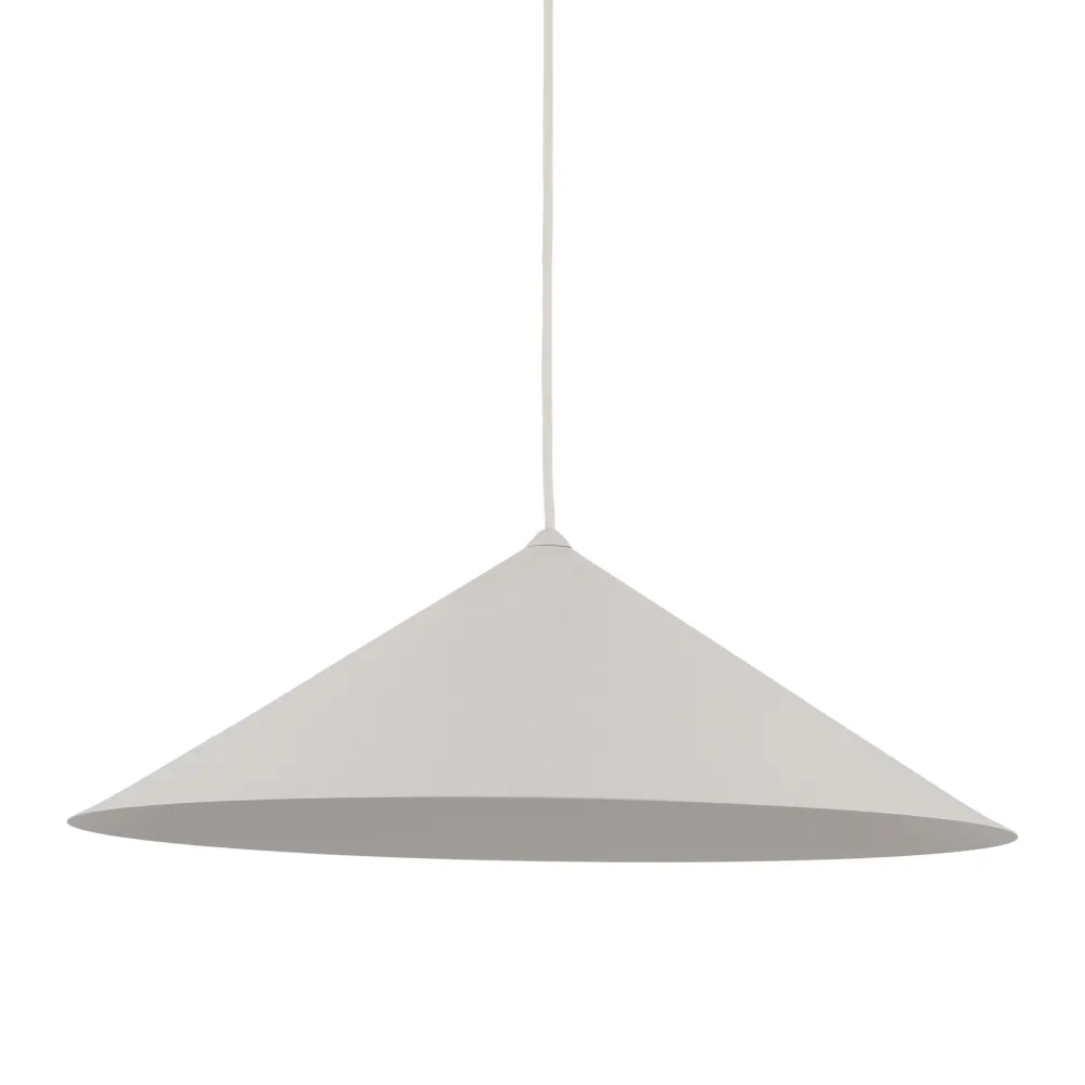 Lampadari Cucina-Selezionato da Mazzolaluce Lampadario a sospensione cono di metallo champagne 50 cm per tavolo cucina
