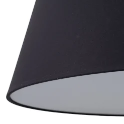 Lampadari Moderni-Selezionato da Mazzolaluce Lampadario a sospensione cono in tessuto nero