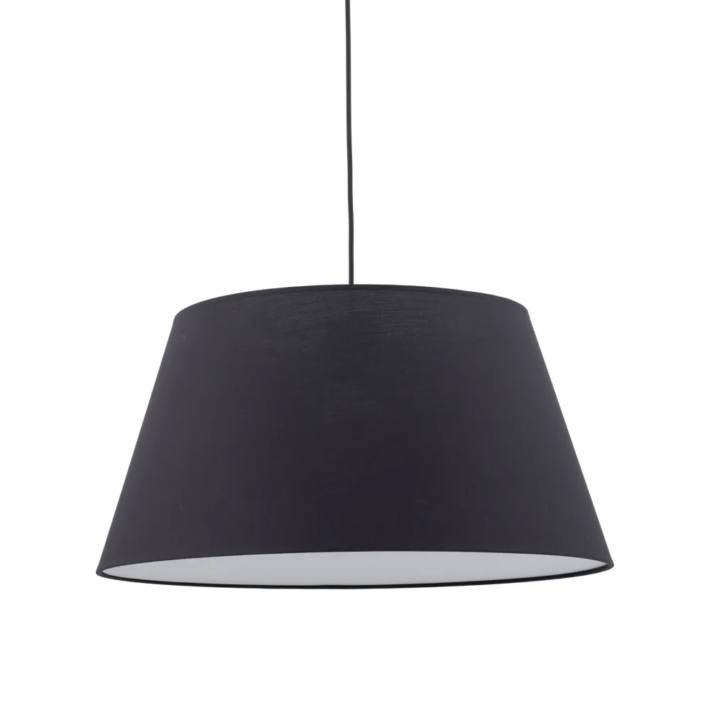 Lampadari Moderni-Selezionato da Mazzolaluce Lampadario a sospensione cono in tessuto nero