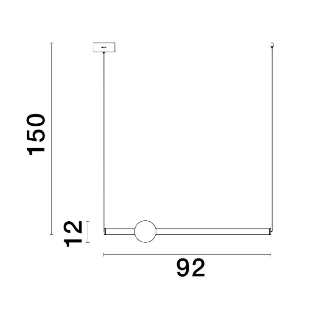 Lampadari Moderni-Selezionato da Mazzolaluce Lampadario a sospensione design per tavolo da pranzo oro