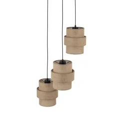 Lampadario Camera Da Letto-Selezionato da Mazzolaluce Lampadario a sospensione di paralume iuta per camera da letto