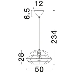 Lampadari Moderni-Selezionato da Mazzolaluce Lampadario a sospensione di rattan verde 50 cm