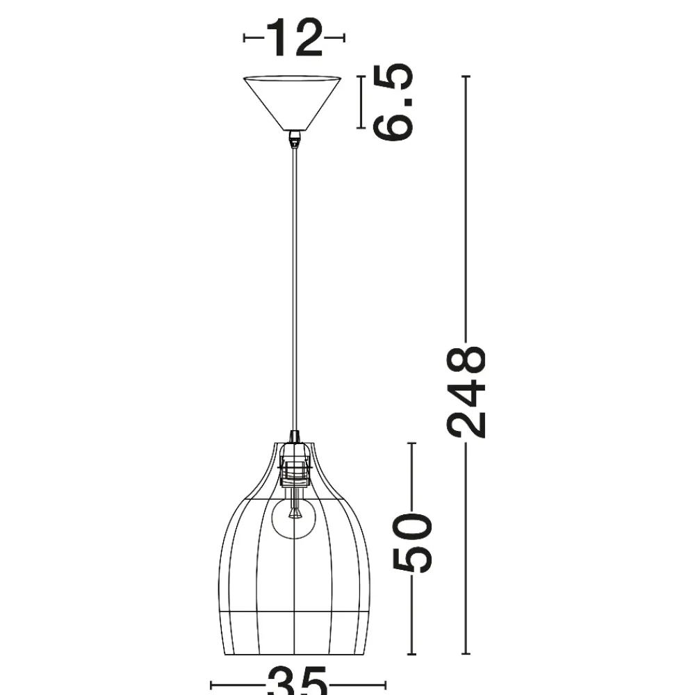 Lampadari Moderni-Selezionato da Mazzolaluce Lampadario a sospensione di rattan marrone intrecciato per sala da pranzo