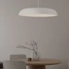 Lampadari Cucina-Selezionato da Mazzolaluce Lampadario a sospensione disco bianco rotondo led 44w 3000k per cucina