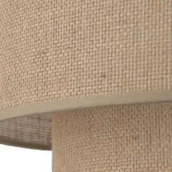 Lampadario Camera Da Letto-Selezionato da Mazzolaluce Lampadario a sospensione in tessuto iuta moderno per camera da letto