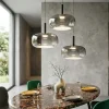 Lampadari Moderni-Fabas Luce Lampadario a sospensione moderna led 2700k 3000k 4000k fabas devero fume