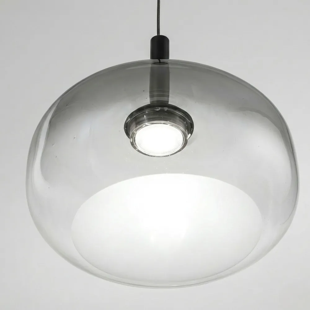 Lampadari Moderni-Fabas Luce Lampadario a sospensione moderna led 2700k 3000k 4000k fabas devero fume