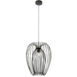 Lampadari Moderni-Fabas Luce Lampadario a sospensione moderno nero 40cm in metallo fabas camp