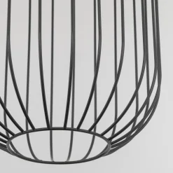 Lampade A Sospensione-Selezionato da Mazzolaluce Lampadario a sospensione nero gabbia di metallo design moderno