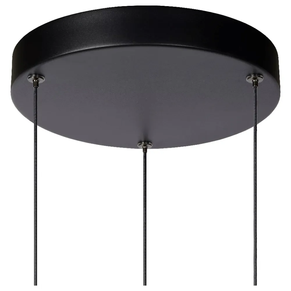 Lampadari Moderni-Selezionato da Mazzolaluce Lampadario a sospensione nero moderno led 2700k per sala da pranzo