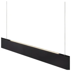 Lampadari Moderni-Selezionato da Mazzolaluce Lampadario a sospensione nero barra da tavolo led 2700k dimmerabile
