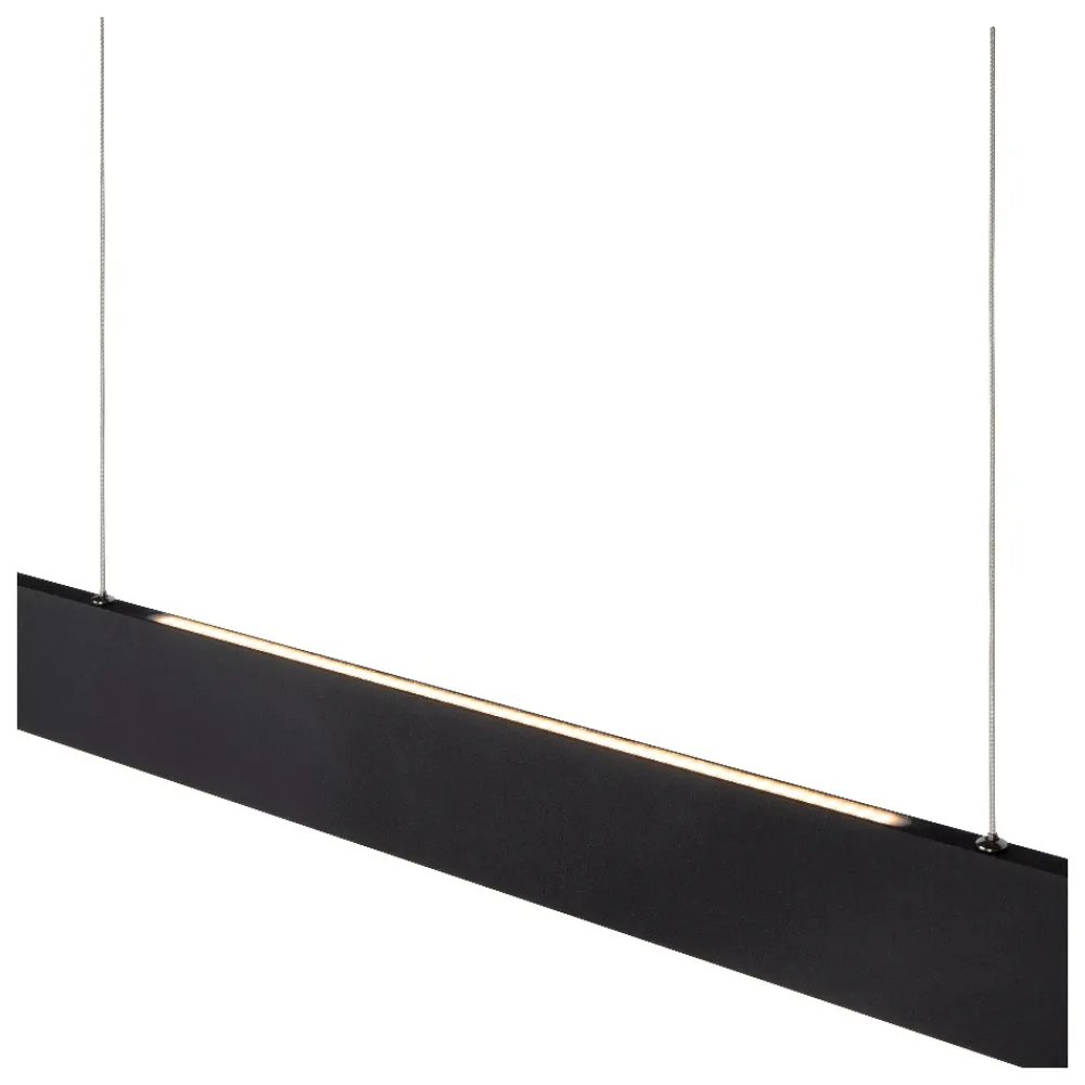 Lampadari Moderni-Selezionato da Mazzolaluce Lampadario a sospensione nero barra da tavolo led 2700k dimmerabile