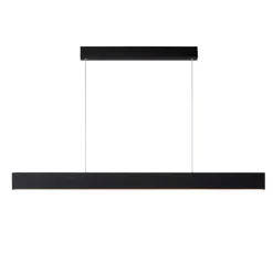 Lampadari Moderni-Selezionato da Mazzolaluce Lampadario a sospensione nero barra da tavolo led 2700k dimmerabile