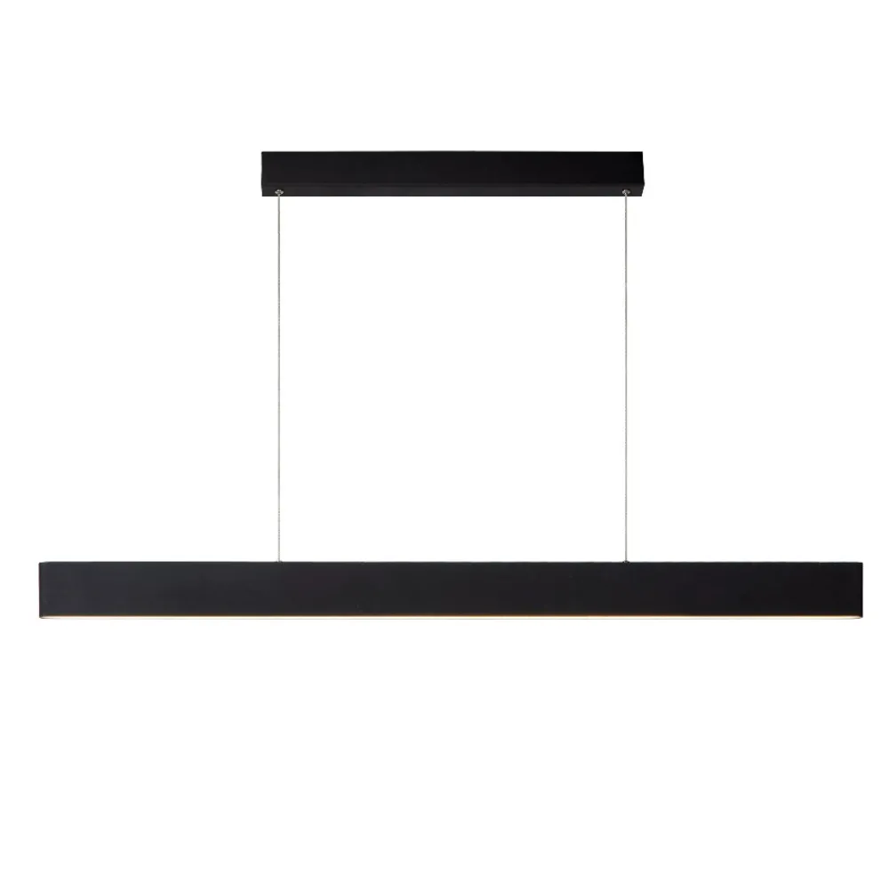 Lampadari Moderni-Selezionato da Mazzolaluce Lampadario a sospensione nero barra da tavolo led 2700k dimmerabile