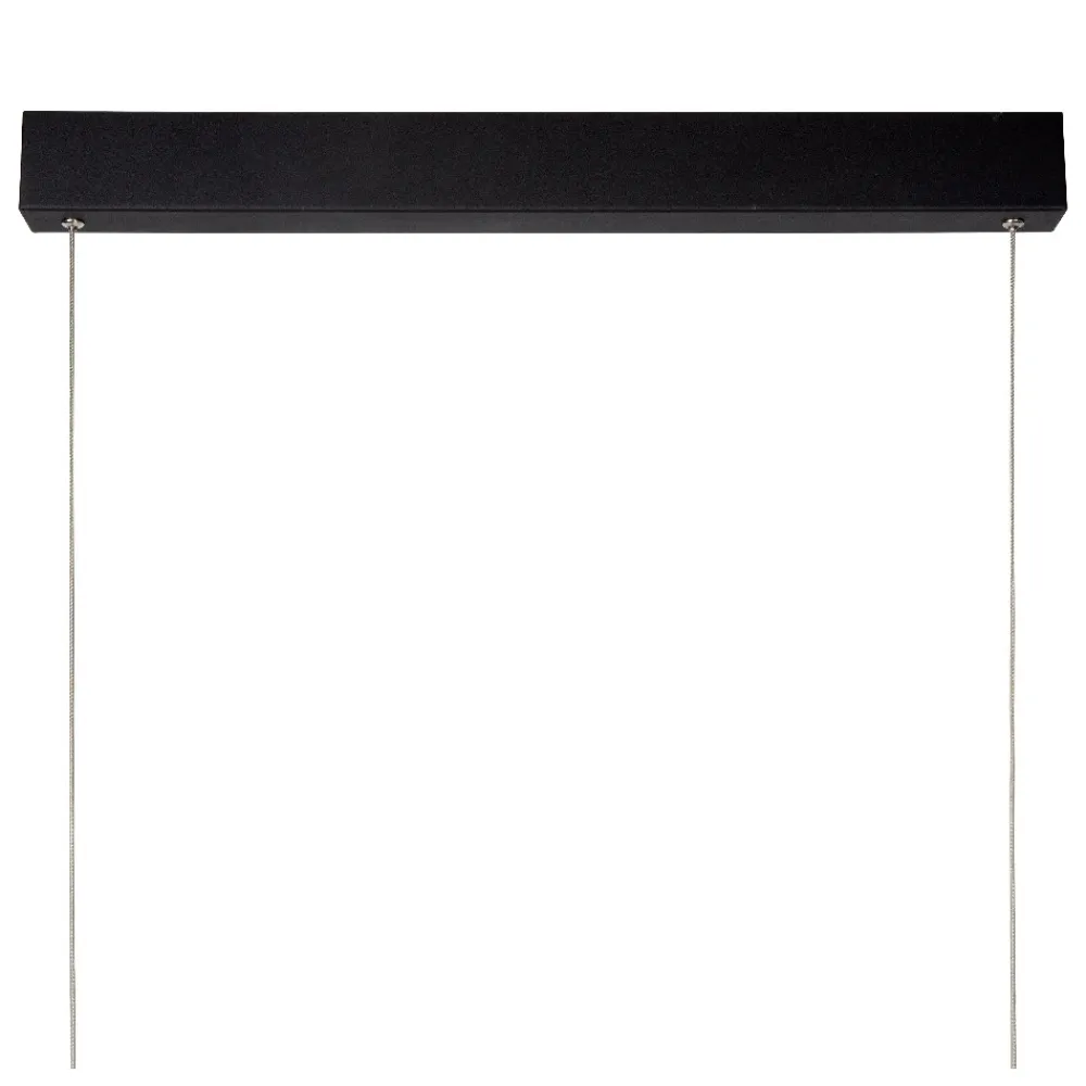 Lampadari Moderni-Selezionato da Mazzolaluce Lampadario a sospensione nero barra da tavolo led 2700k dimmerabile
