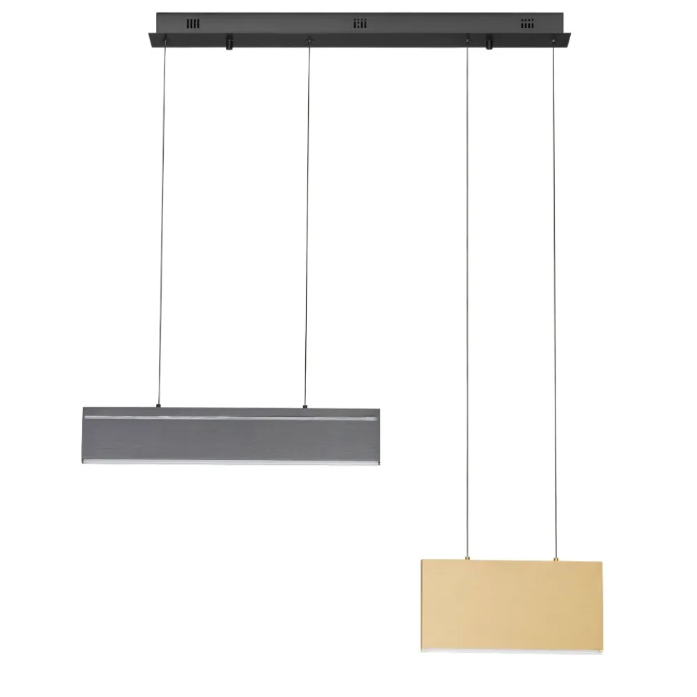 Lampadari Cucina-Selezionato da Mazzolaluce Lampadario a sospensione oro nero per isola tavolo cucina moderna