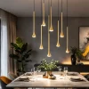 Lampadari Moderni-Fabas Luce Lampadario a sospensione ottone nero moderno per soggiorno fabas susa