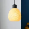 Lampade A Sospensione-Selezionato da Mazzolaluce Lampadario a sospensione per cucina 18 cm in rattan