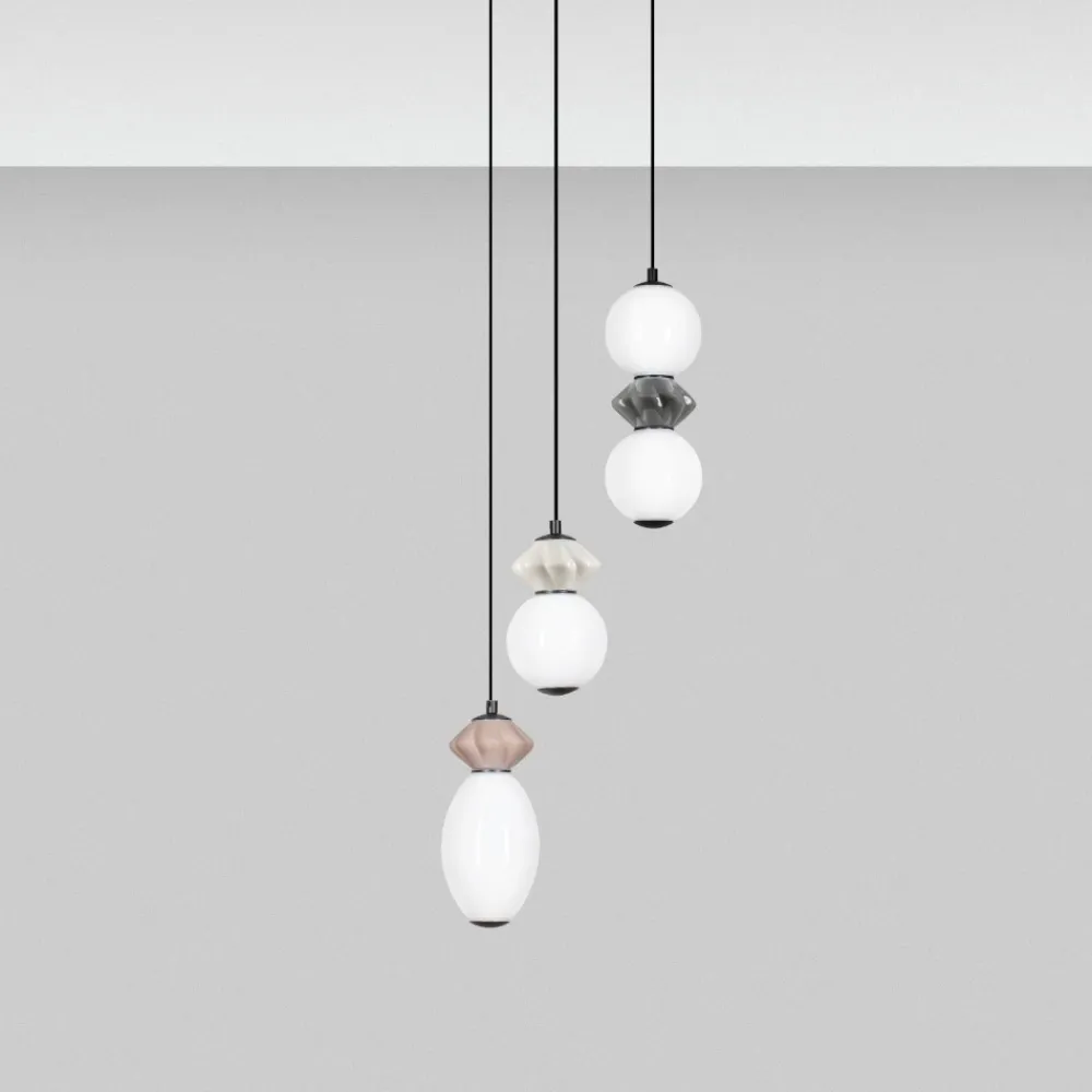 Lampadari Cucina-Selezionato da Mazzolaluce Lampadario a sospensione per tavolo cucina moderna vetro ceramica
