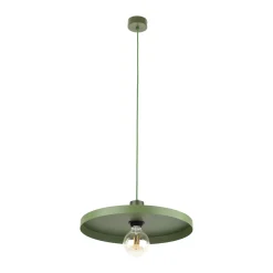 Lampadari Cucina-Selezionato da Mazzolaluce Lampadario a sospensione per cucina piatto 40 cm verde