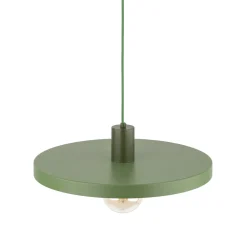 Lampadari Cucina-Selezionato da Mazzolaluce Lampadario a sospensione per cucina piatto 40 cm verde