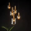 Lampadari Moderni-Selezionato da Mazzolaluce Lampadario a sospensione per soggiorno vetri fume pendenti