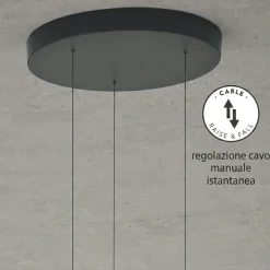 Lampadari Moderni-Fabas Luce Lampadario a sospensioni in vetro cognac fabas devero led 2700k 3000k 4000k