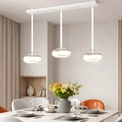 Lampadari Moderni-Selezionato da Mazzolaluce Lampadario a sospensioni in vetro per tavolo soggiorno moderno