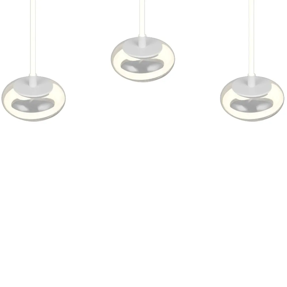 Lampadari Moderni-Selezionato da Mazzolaluce Lampadario a sospensioni in vetro per tavolo soggiorno moderno