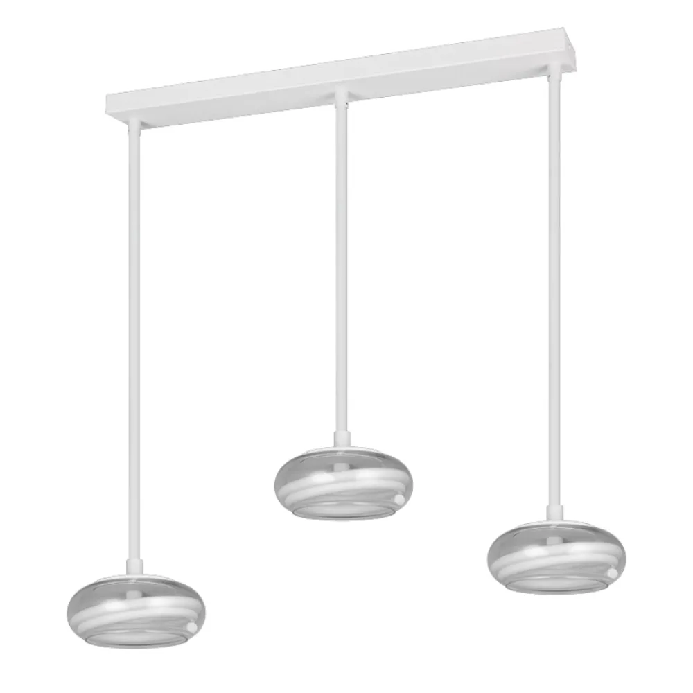 Lampadari Moderni-Selezionato da Mazzolaluce Lampadario a sospensioni in vetro per tavolo soggiorno moderno