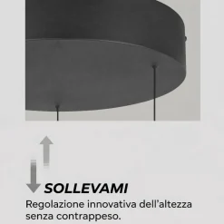 Lampadari Moderni-Selezionato da Mazzolaluce Lampadario a sospensioni vetro fume legno moderno per soggiorno