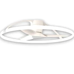 Ventilatori Da Soffitto-Selezionato da Mazzolaluce Lampadario a ventilatore bianco da soffitto con luce e telecomando 20mq
