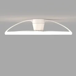 Ventilatori Da Soffitto-Selezionato da Mazzolaluce Lampadario a ventilatore bianco da soffitto con luce e telecomando 20mq