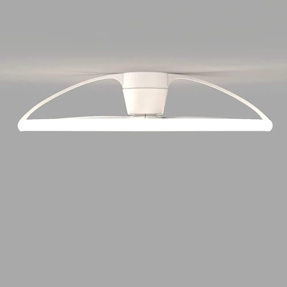 Ventilatori Da Soffitto-Selezionato da Mazzolaluce Lampadario a ventilatore bianco da soffitto con luce e telecomando 20mq
