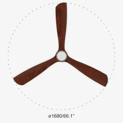 Ventilatori Da Soffitto-Selezionato da Mazzolaluce Lampadario a ventilatore con luce da soffitto 28mq pale in legno