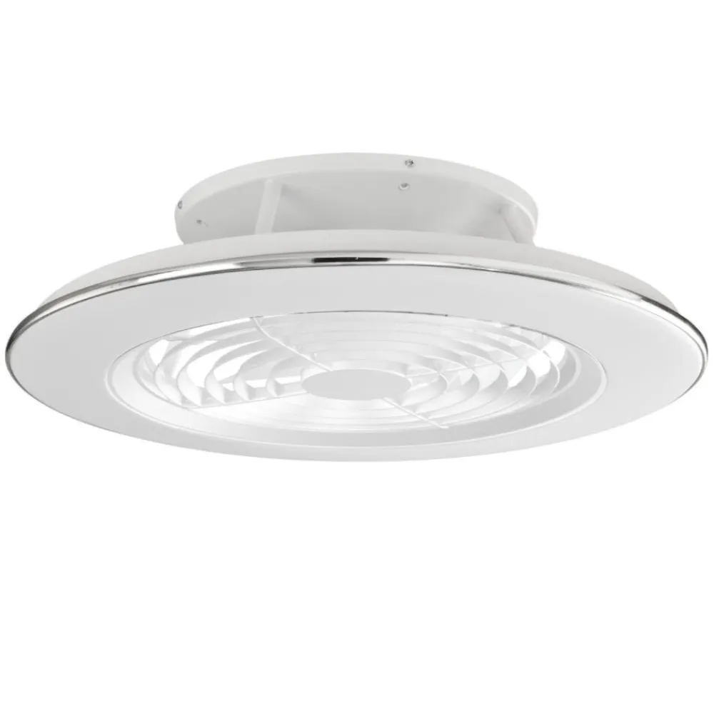 Ventilatori Da Soffitto-Selezionato da Mazzolaluce Lampadario a ventilatore da soffitto bianco con luce 18mq con telecomando