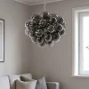 Lampadari Moderni-Maytoni Lampadario balbo per soggiorno moderno grappolo vetri fume trasparenti