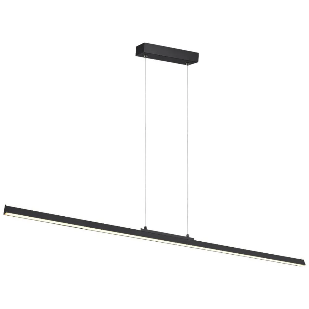 Lampadari Moderni-Selezionato da Mazzolaluce Lampadario barra 151cm led nera moderna per tavolo
