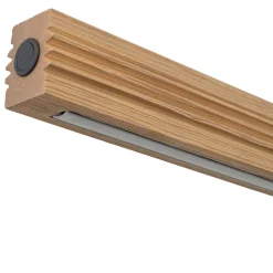 Lampadari Moderni-Selezionato da Mazzolaluce Lampadario barra di legno a sospensione per tavolo sala da pranzo