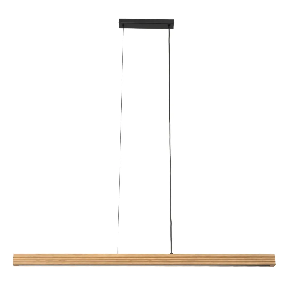 Lampadari Moderni-Selezionato da Mazzolaluce Lampadario barra di legno a sospensione per tavolo sala da pranzo