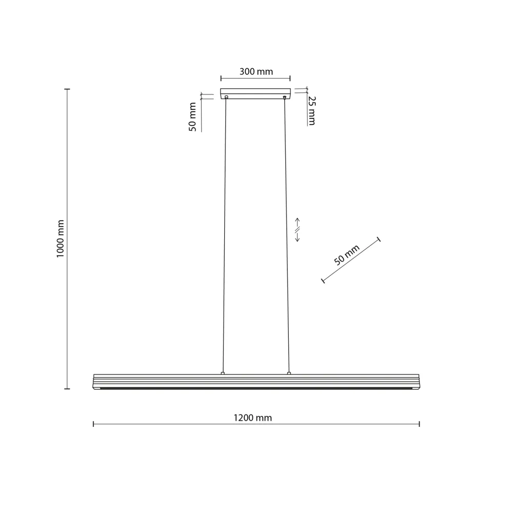 Lampadari Moderni-Selezionato da Mazzolaluce Lampadario barra di legno a sospensione per tavolo sala da pranzo