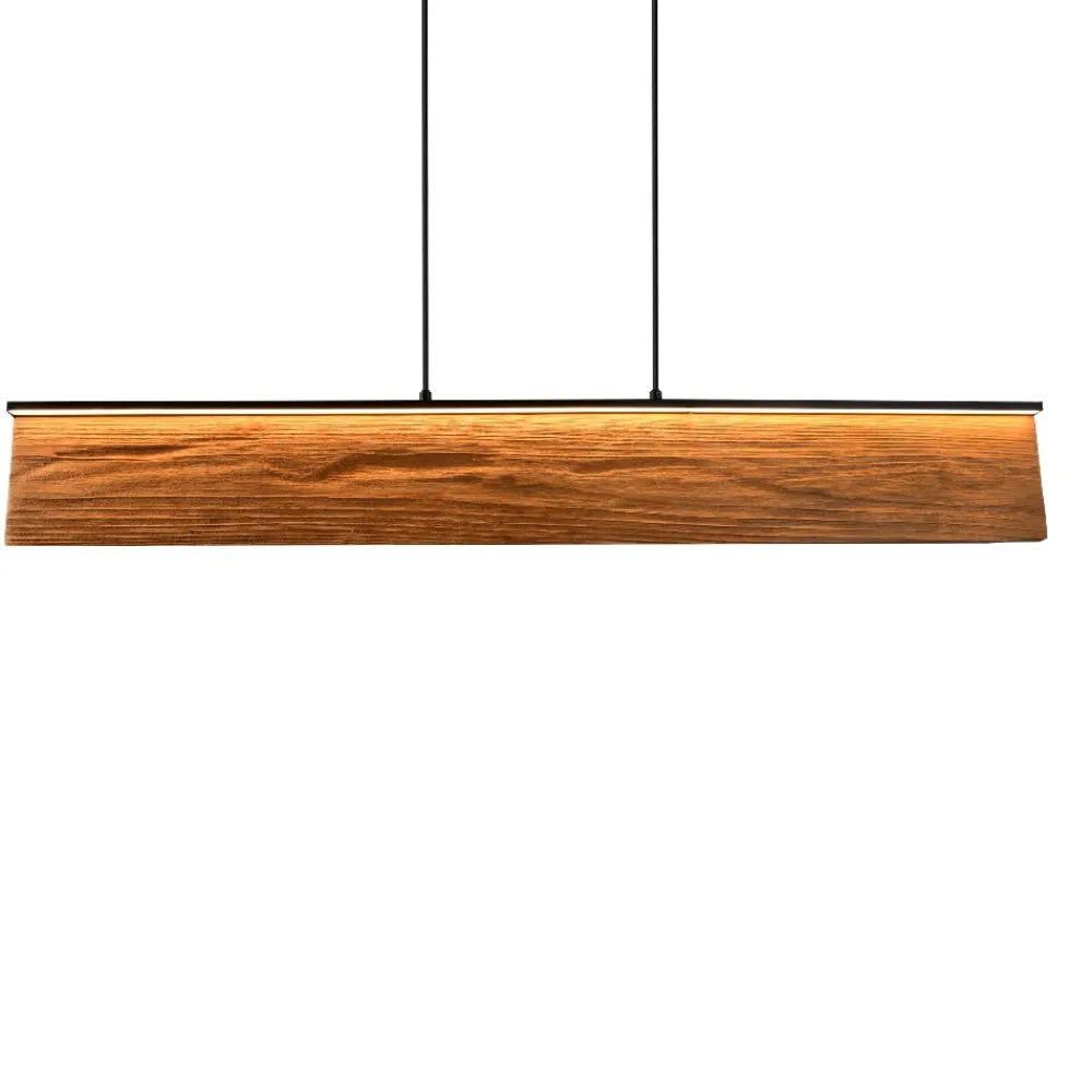 Lampadari Moderni-Selezionato da Mazzolaluce Lampadario barra di legno per tavolo sala da pranzo touch dimmer