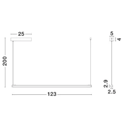 Lampadari Moderni-Selezionato da Mazzolaluce Lampadario barra led marrone chiaro per tavolo