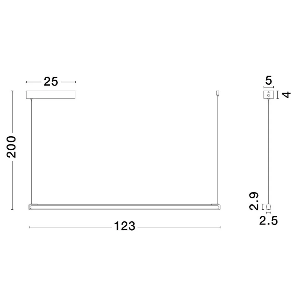 Lampadari Moderni-Selezionato da Mazzolaluce Lampadario barra led marrone chiaro per tavolo